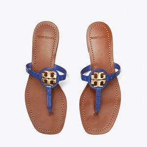 NEW Tory Burch Mini Miller Bright Indigo Sandals